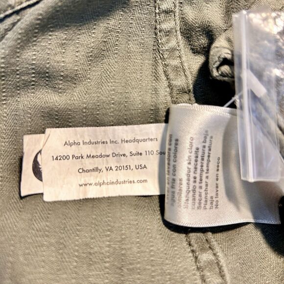 NWOT Alpha Industries,inc. U. S. Service Jacket Women 100% Cotton - Picture 10 of 14